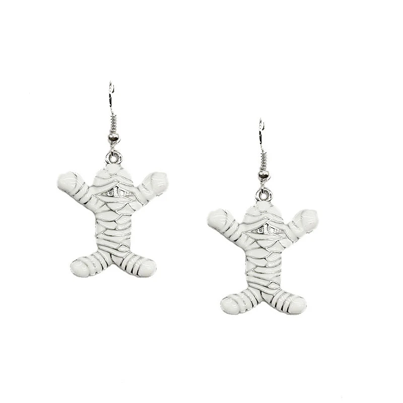 Title 5, Egyptian Mummy White Drip Earrings, a touch of ...