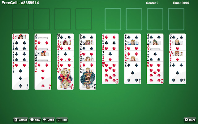 Play Double FreeCell Solitaire