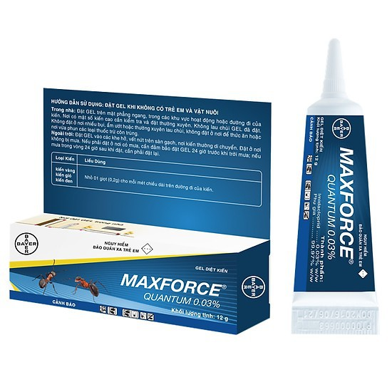 Sử dụng gel diệt kiến Maxforce Quantum
