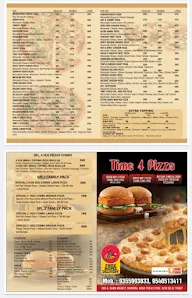 Time 4 Pizza menu 1