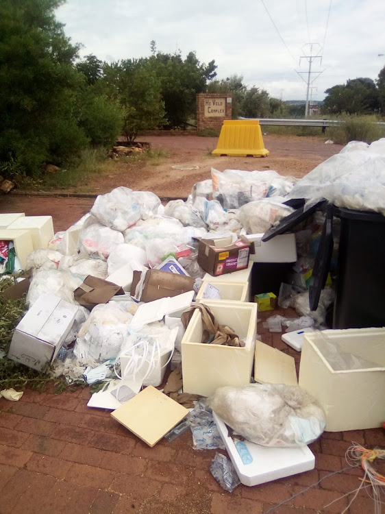 Some of the medical items dumped in Centurion.