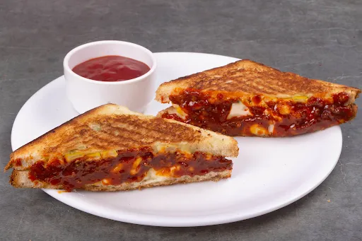 Cheese Corn Schezwan Grilled Sandwich