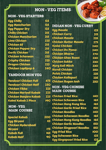 Lush Green Restaurant menu 