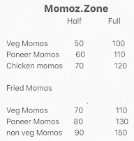 Momoz Zone menu 1