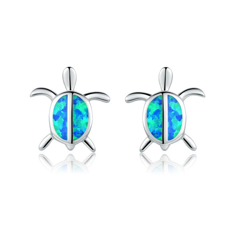 Schildpad oorstekers voor dames Delicate zeedier sieraden Perfect cadeau voor schildpaddenliefhebbers Uniek en duurzaam design.