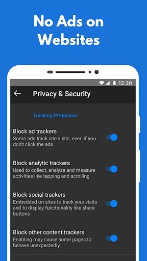 Screenshot Blue Proxy: proxy browser VPN