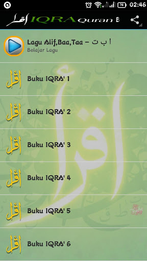 Buku IQRA' 1 - 6