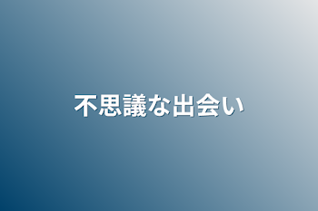 不思議な出会い