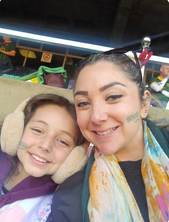 Lauren Campbell with her daughter Sienna.