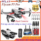 Flycam P5 Pro Update 2022, Drone Mini Có Camera 4K - Động Cơ Không Chổi Than - Hàng Chính Hãng