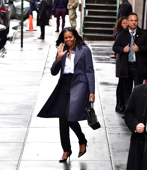 Michelle Obama on the streets of New York City in 2017.