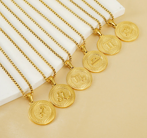 Title 3, Twelve Constellations Necklace for men and wome...