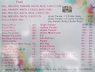 Yadav Dhaba menu 1