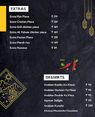 Hayati - The Arabian Xpress menu 4