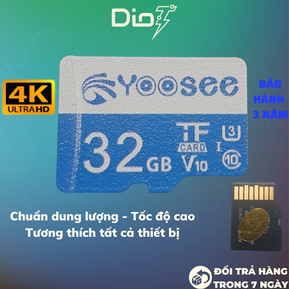 Thẻ Nhớ 32Gb Class 10 Tốc Độ Cao Chuyên Dụng Cho Camera Điện Thoại Máy Tính