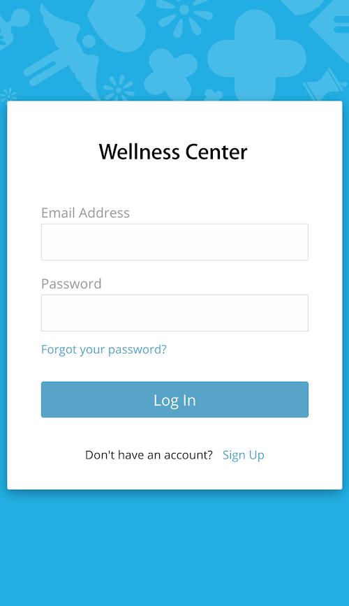 Android application Wellness Center screenshort