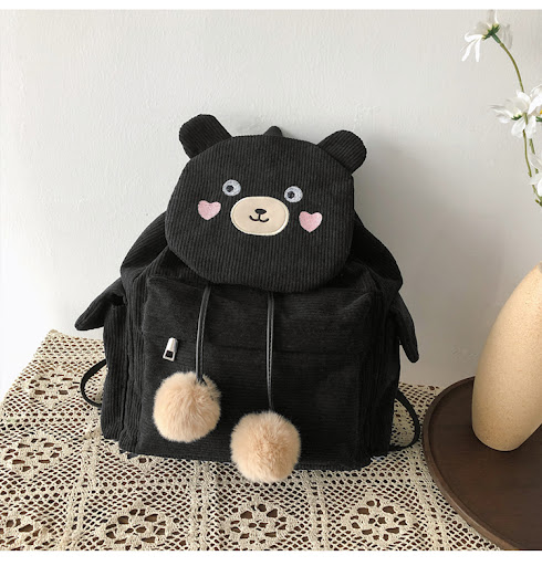 Title 5, Cute Cartoon Bear Backpack for Kids Adorable De...