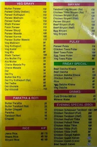 Poona Restaurant menu 2