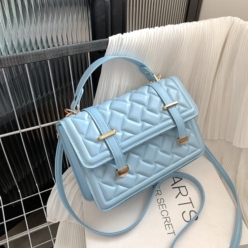 Neue Mode Gürtel Tragbare Damen Handtasche mit Diamantenprägung Stilvoller Begleiter für Unterwegs