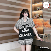 Bộ Pyjama Nữ Áo Cộc Quần Đùi Chất Lụa Cao Cấp 2 Màu Đen, Hồng Xumaki Store Bo023B