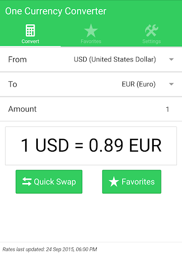 One Currency Converter