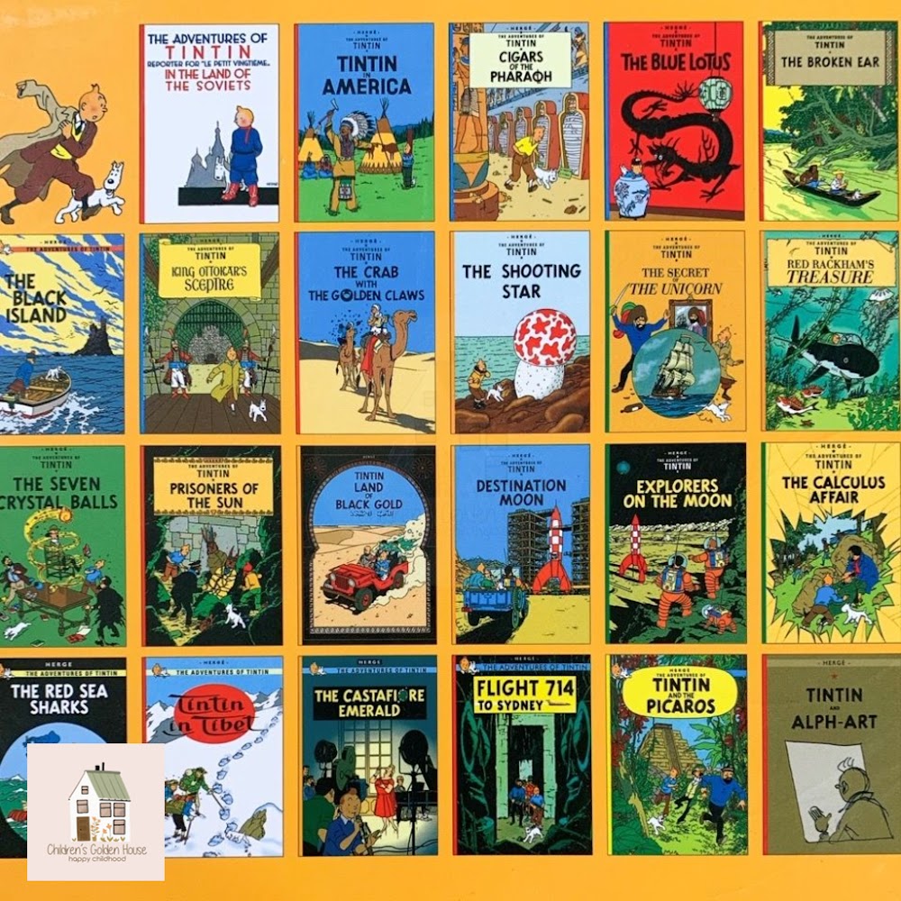 The-Adventures-of--Tintin-23-books-丁丁歷險| Children's Golden House