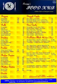 Snoopys Food Hub menu 1