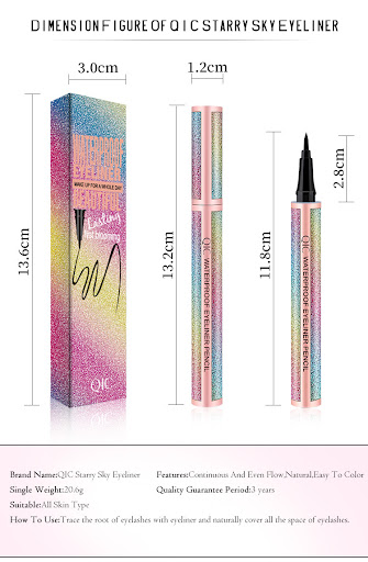 Title 5, Starry Sky Eyeliner for a dazzling gaze. Precis...