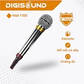 [Mã Bmlta50 Giảm Đến 50K] Micro Có Dây Kiwi T100 Hát Karaoke Giọng Hát Trong, Tương Thích Nhiều Dòng Loa, Amply