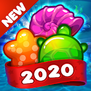 Jelly Fish Crush Mania: 2020 Match 3 Game Free New 2.0.2 Icon