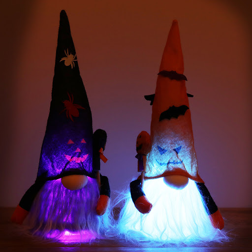 Title 2, Lighted Halloween Decorative Items Plush Doll O...