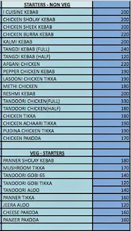 Agnihotri Cuisines menu 2