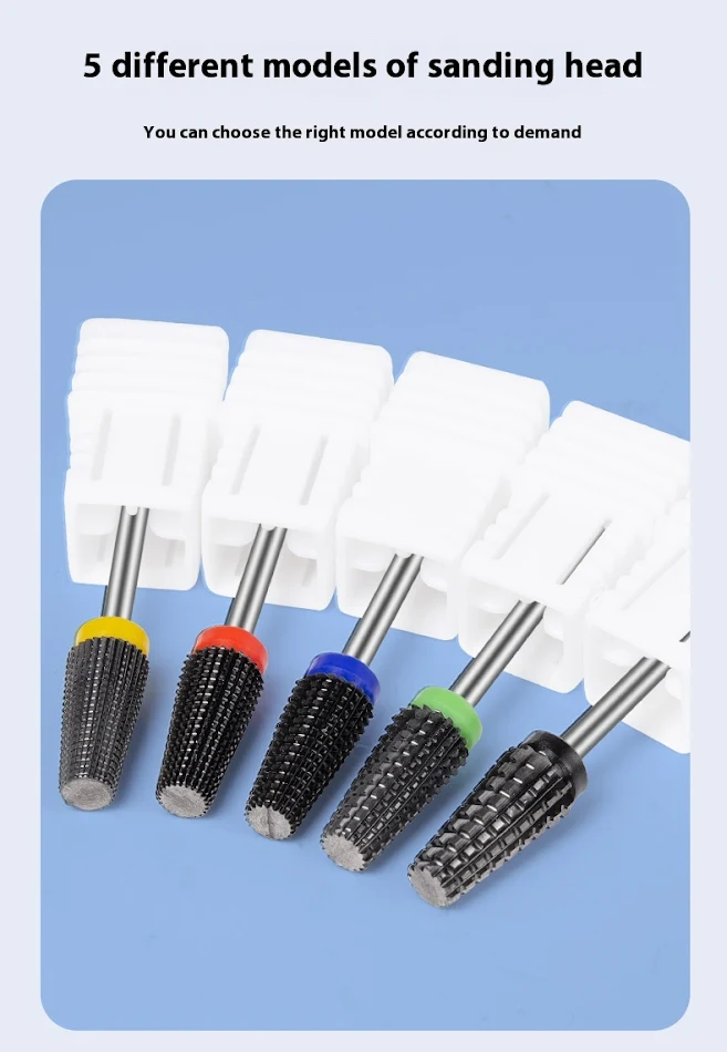 Tête de polissage en céramique noire pour enlever le vernis à ongles. Retrait facile du gel, de l'acrylique et plus. Préserve la santé de vos ongles.