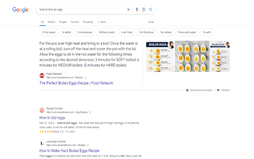 Hide Google AI Overviews screenshot 2