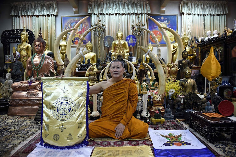 Thai Buddhist monk Phra Prommangkalachan. Picture: AFP PHOTO/CHRISTOPHE ARCHAMBAULT