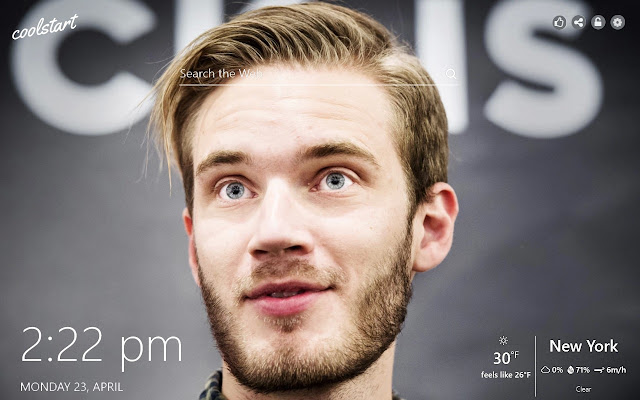 PewDiePie HD Wallpapers Social New Tab Theme