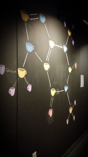 Giant Caffeine Molecule Mural