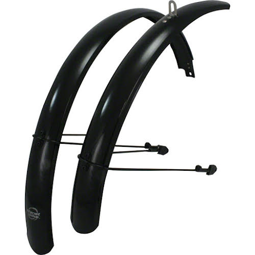 Planet Bike Full 700c x 45 Fender Set: Black (700c x 25-35)