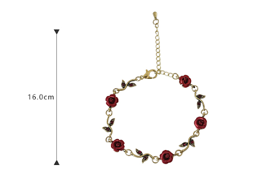 Title 1, Red Rose Bracelet Forest Super Fairy Niche. A u...