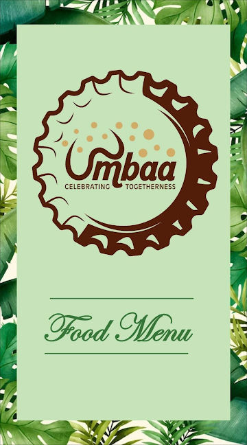 Umbaa Pub And Kitchen menu 