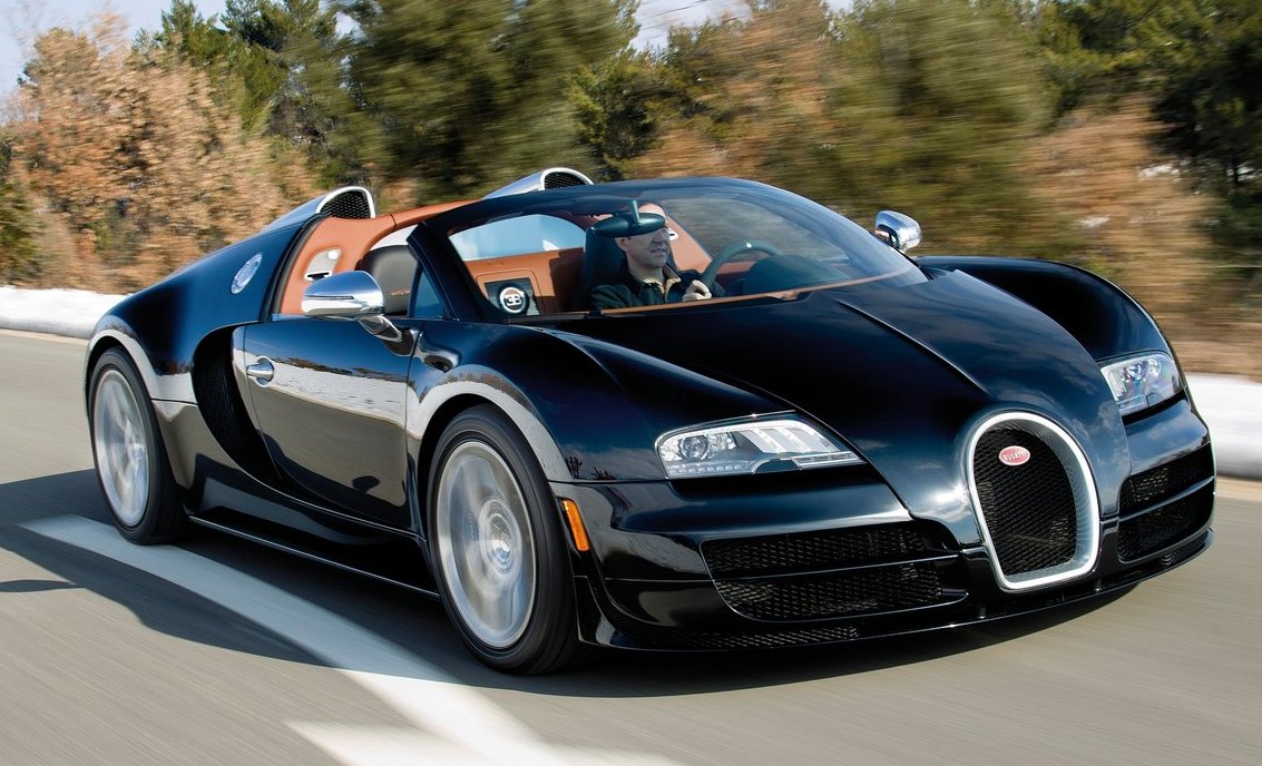 Bugatti Veyron, avaliada em R$ 10, 7 milhões.