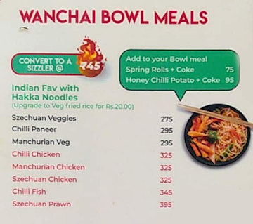 Wanchai menu 