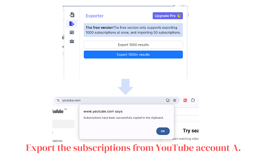 Administrar suscripciones de youtube