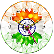 Indian Flag Clock Wallpaper  Icon