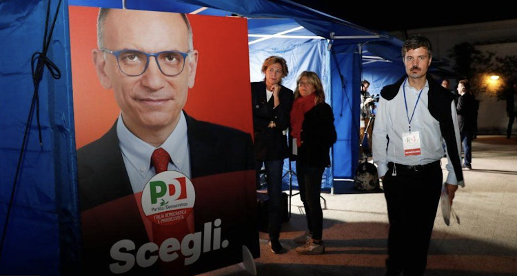 There was little cause for joy at Enrico Letta's Democratic Party headquarters on Sunday night