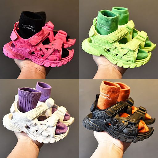 Title 7, Childrens sports sandals, explosive soft-soled...