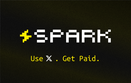 Spark for X — Use Twitter. Get Paid. small promo image