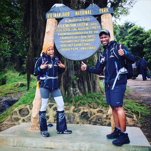 Gugu and Letshego Zulu at last year's Trek4Mandela.