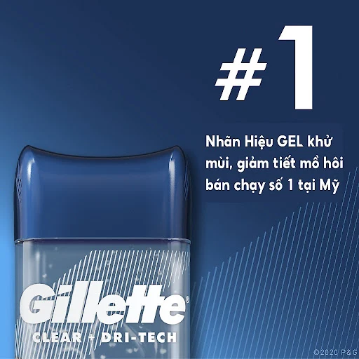 [HSD 01.07.2024] Gel khử mùi và giảm tiết mồ hôi Nam Gillette Cool Wave 107g