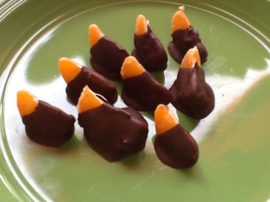 Chocolate Dipped Mandarin Slices | Pickle Me Too